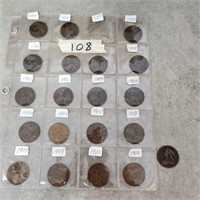 1900-1910 One Penny Coins