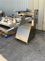 LVO dough sheeter moulder on casters