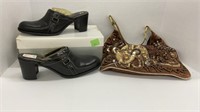 Liz Claiborne heels so 9 and vintage beaded purse