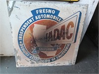 Vintage Fresno independent automobile sign