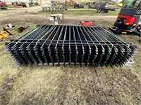 20 Sections of 118" Iron Fencing, Unused