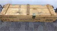 Ammo Box, wood  37x12x8, projectiles printing