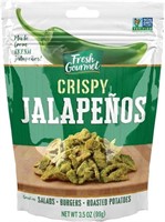 Fresh gourmet Crispy Jalapenos, Lightly Salted,