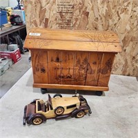 Rolling Chest, Wooden Model Car