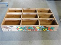 FOLK ART SHADOW BOX   WITH 9 SECTIONS