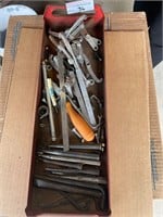 Punches, allen wrenches assorted items