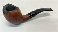 Bogelund hand cut wooden pipe w/black tip in like