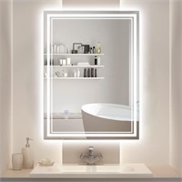 LED Bathroom Mirror 36x28  3 Colors