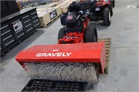 UNUSED GRAVELY PRO-QXT TRACTOR SWEEPER