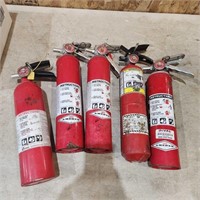 5- Charged Fire Extinguishers