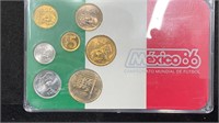 1986 México Mint Set (7 coins)