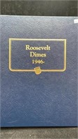 Roosevelt Dimes Book (20) Silver 1936-S-1964-D,