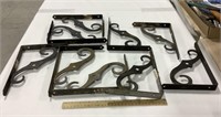 9 Metal shelf brackets