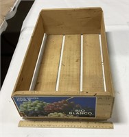 Table grapes chile wood crate