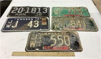 5-Kansas license plates