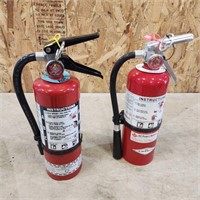 2- Charged Fire Extinguishers 12"