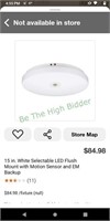 15" flush mount light