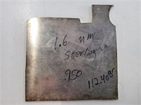 1.6mm Sterling Silver Piece 112.40gr