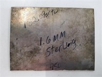 1.6mm Sterling Silver Piece 132.09gr