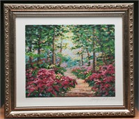 Framed Serigraph "Woodland Jewel" by Miles