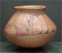Polychrome Mexican Hand Thrown Vase