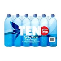 TEN Alkaline Water  16.9 Oz  24 Bottles