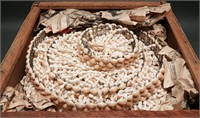Vintage Boho Seashell Chandelier