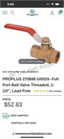 Prollus 1-1/2" ball valve