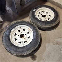 2 - 5.30-12 Trailer Wheels As New