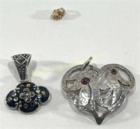 Marked 925 Sterling Silver Pendants & Necklaces