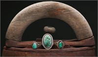 Sterling Silver & Turquoise Rings (3) 14.69g