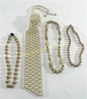 Faux Pearls With (1) Sterling Silver Clasp