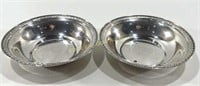 (2) Marked Sterling Silver Mini Bowls