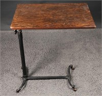 Vintage Industrial Cast Iron Periscoping Table