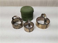 Vintage Pastry Cutters w. Container