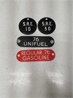 Vintage Gas Pump Signs