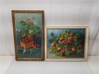 1905 & 1908 Farmhouse Framed Fruit Prints
