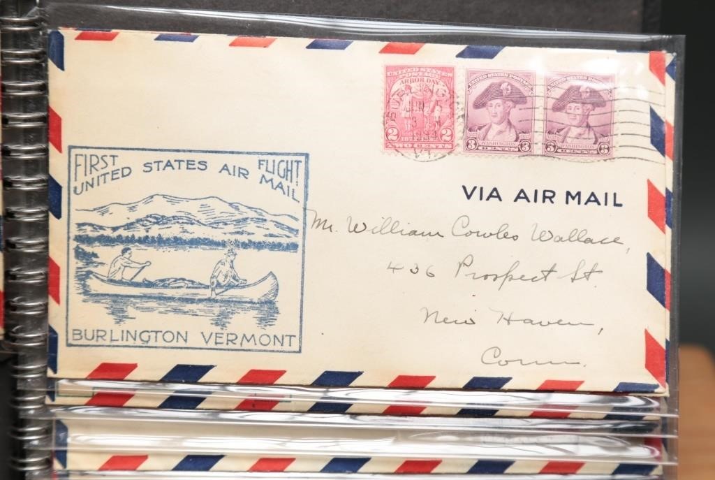 1930's First Flight Air-Mail Franked Envelopes +