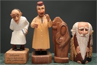 Christian & Comical Wood Sculptures (4)