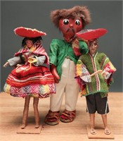 Peruvian & Mexican Folk Art Dolls (3)