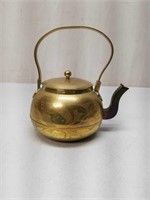Vintage Hand Hammered Heavy Brass Teapot