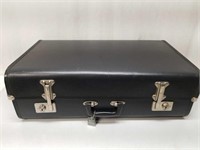 Vintage Black Cheney England Luggage Suitcase