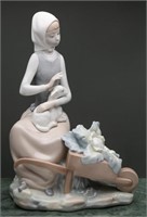 Lladro Porcelain Figure "Girl with Lamb"