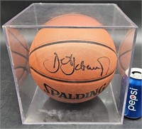 Detlef Schrempf Autographed Basketball in Case