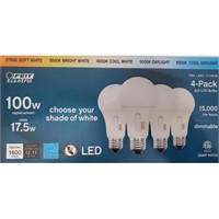 Feit 17.5W White LED Bulb 4-Pack 1600Lm