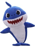 Two Blue Baby Shark Plush Toys