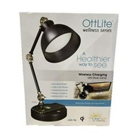 OttLite LED Table Lamp with Wireless Charging Base