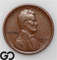 1909-S Lincoln Wheat Cent, XF Key Date, Bid: 125