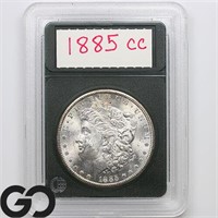 1885-CC Morgan Silver Dollar, Near Gem BU Bid: 760
