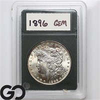 1896 Morgan Silver Dollar, Gem BU+, Bid: 280